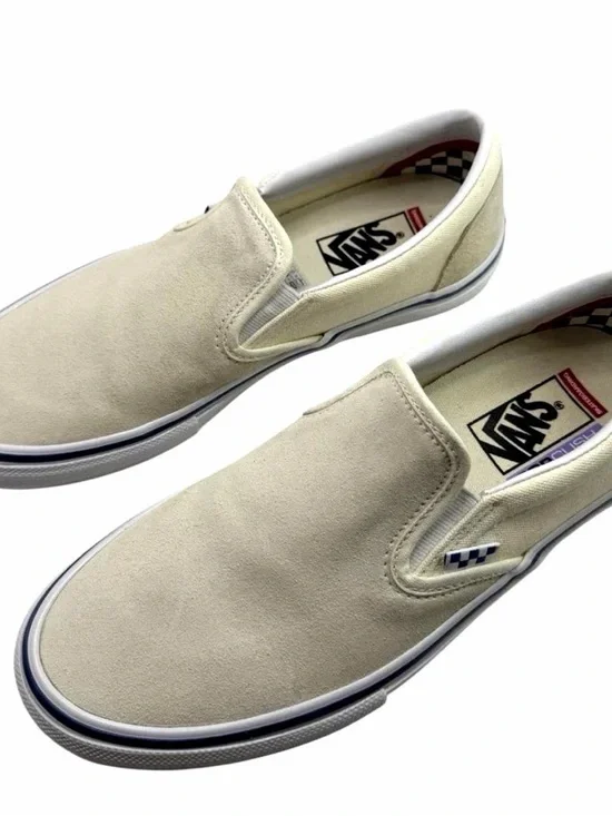 Vans Suede Slip-On Sneakers in Off-White - Picture 5 of 7